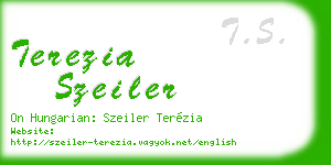 terezia szeiler business card