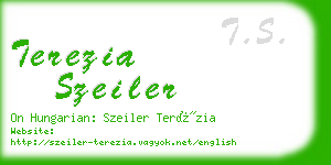 terezia szeiler business card